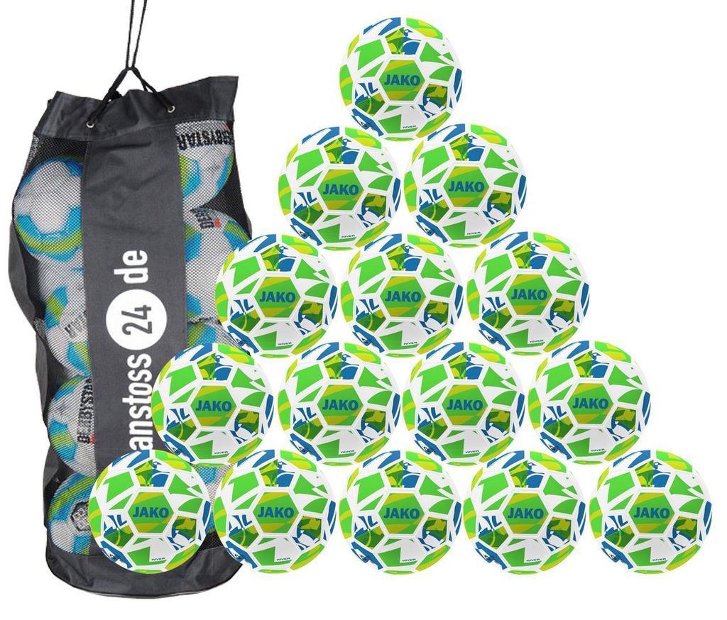 Ballset JAKO Jugendball River inkl. Ballsack  4 15 Bälle Produktbild 