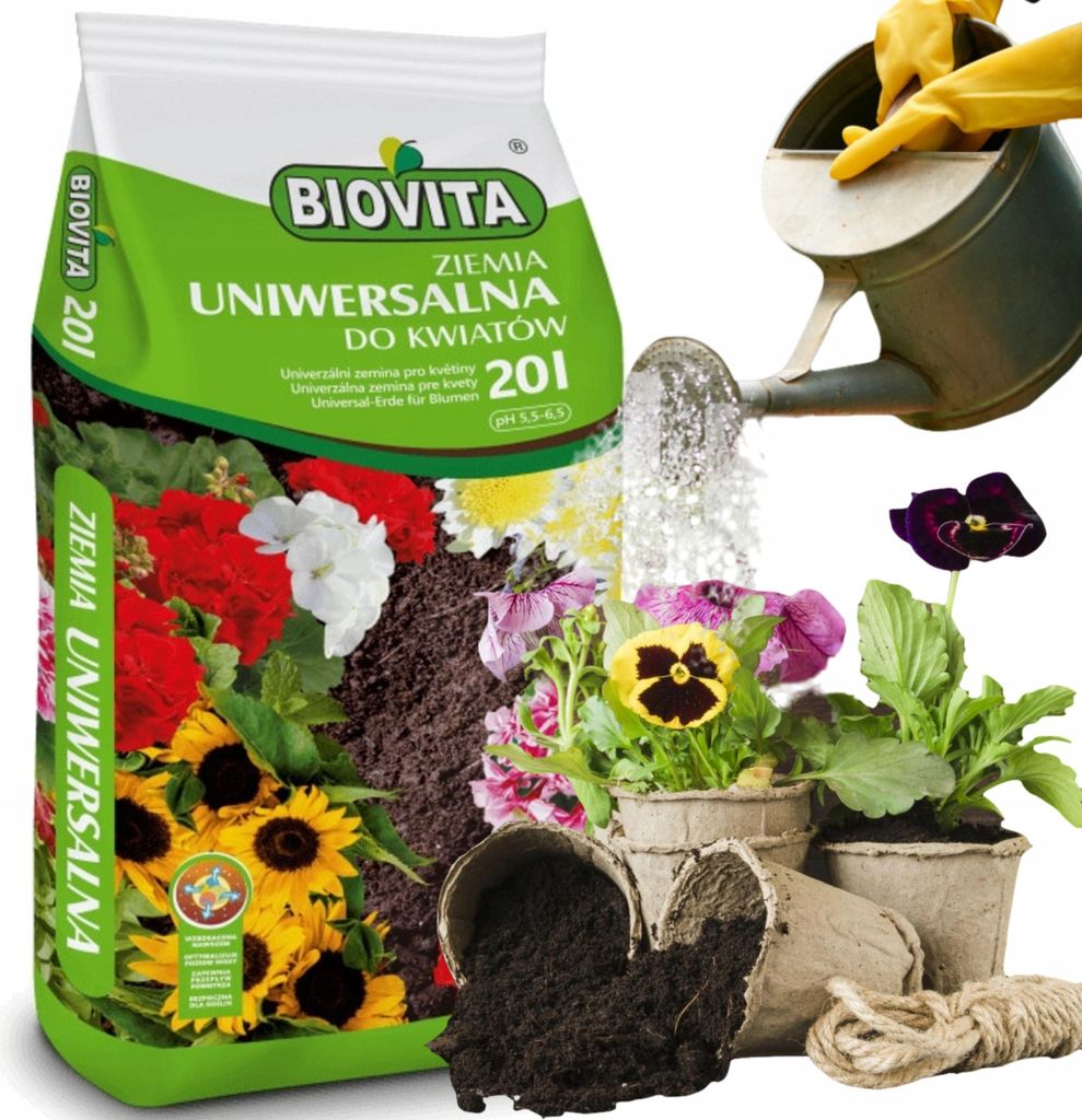 BIOVITA Univerzálna zemina pre všetky izbové rastliny so Obrázok produktu 