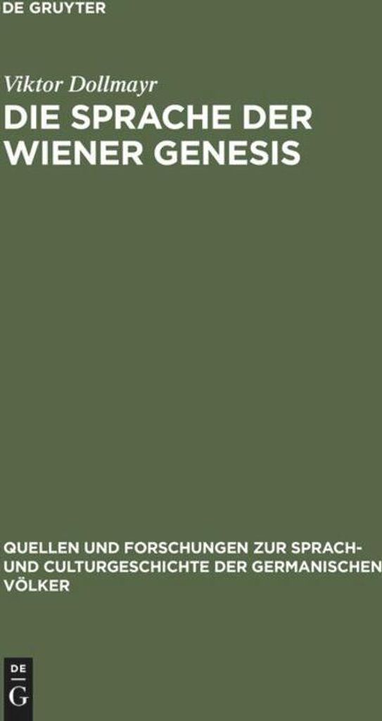 Die Sprache der Wiener Genesis