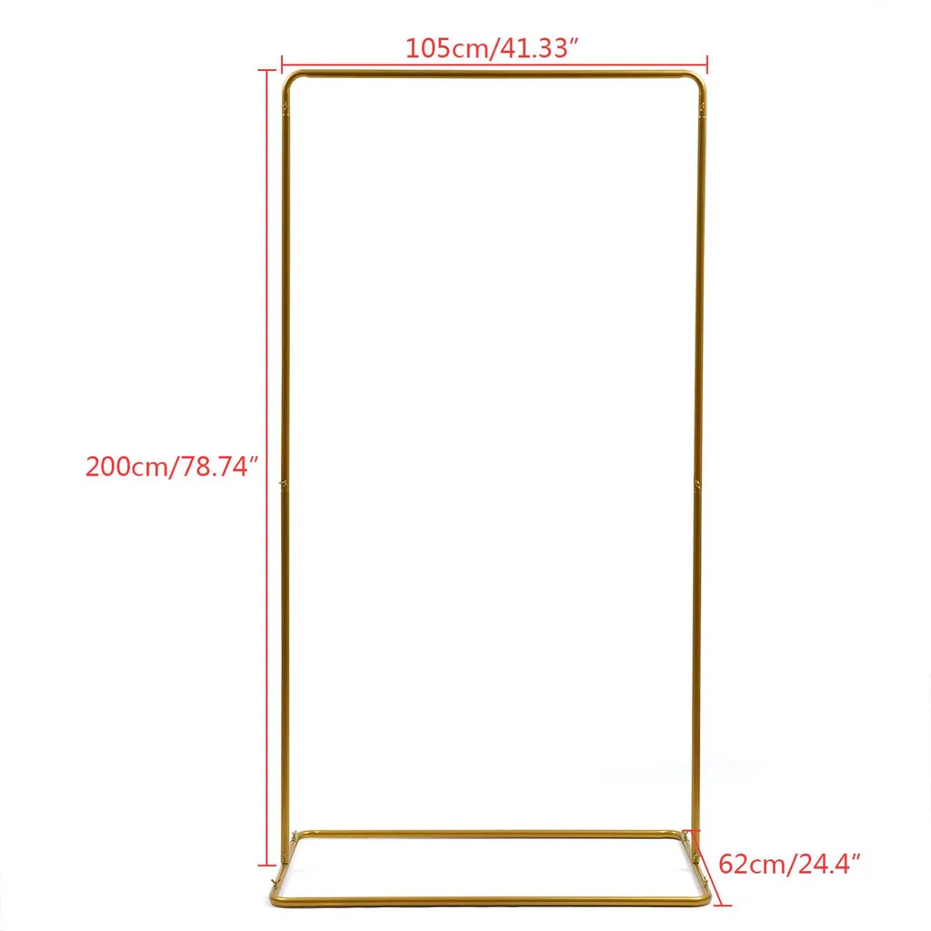 Support de fond pour arche de mariage | Structure en métal doré 105cm - 5