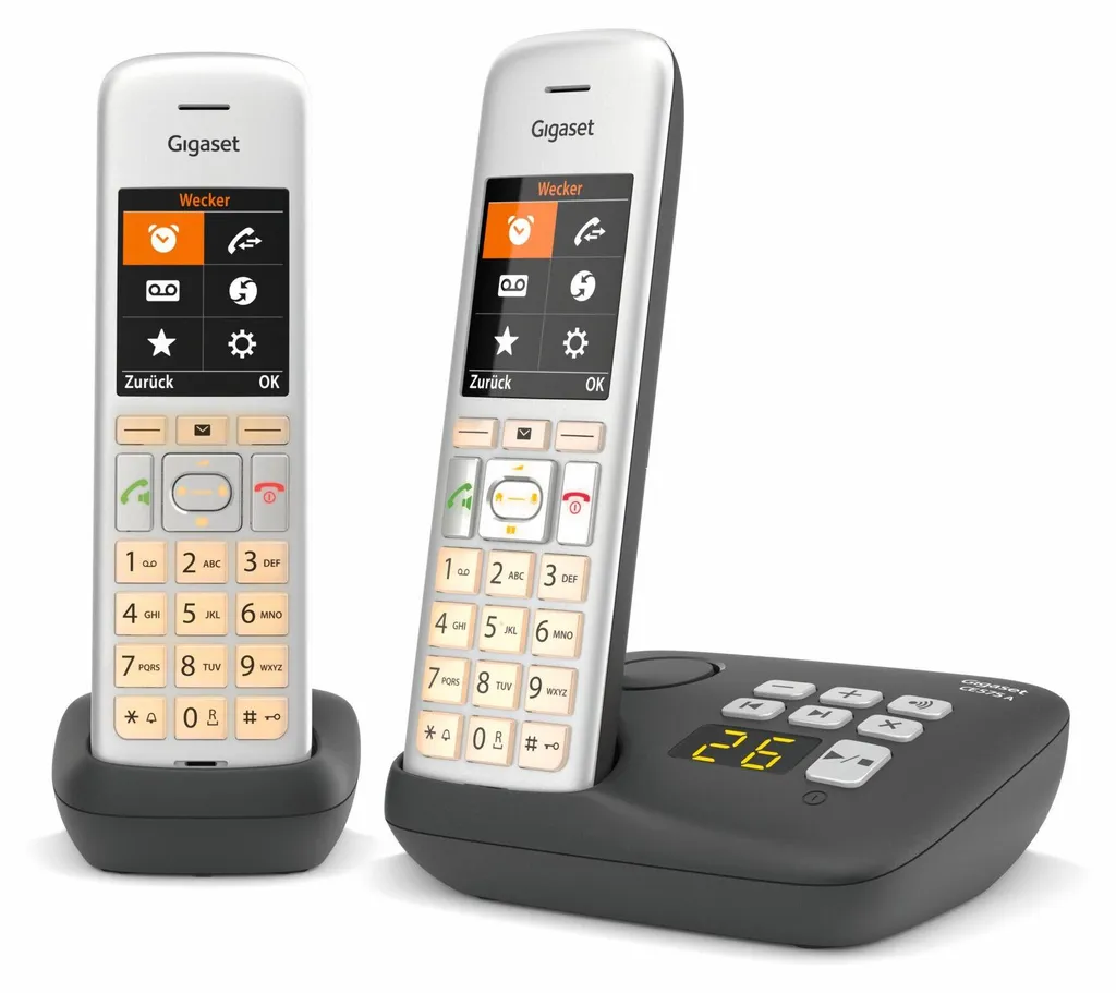 Gigaset CE575A Duo Téléphone Sans Fil Lisible et Intuitif pour la Maison
