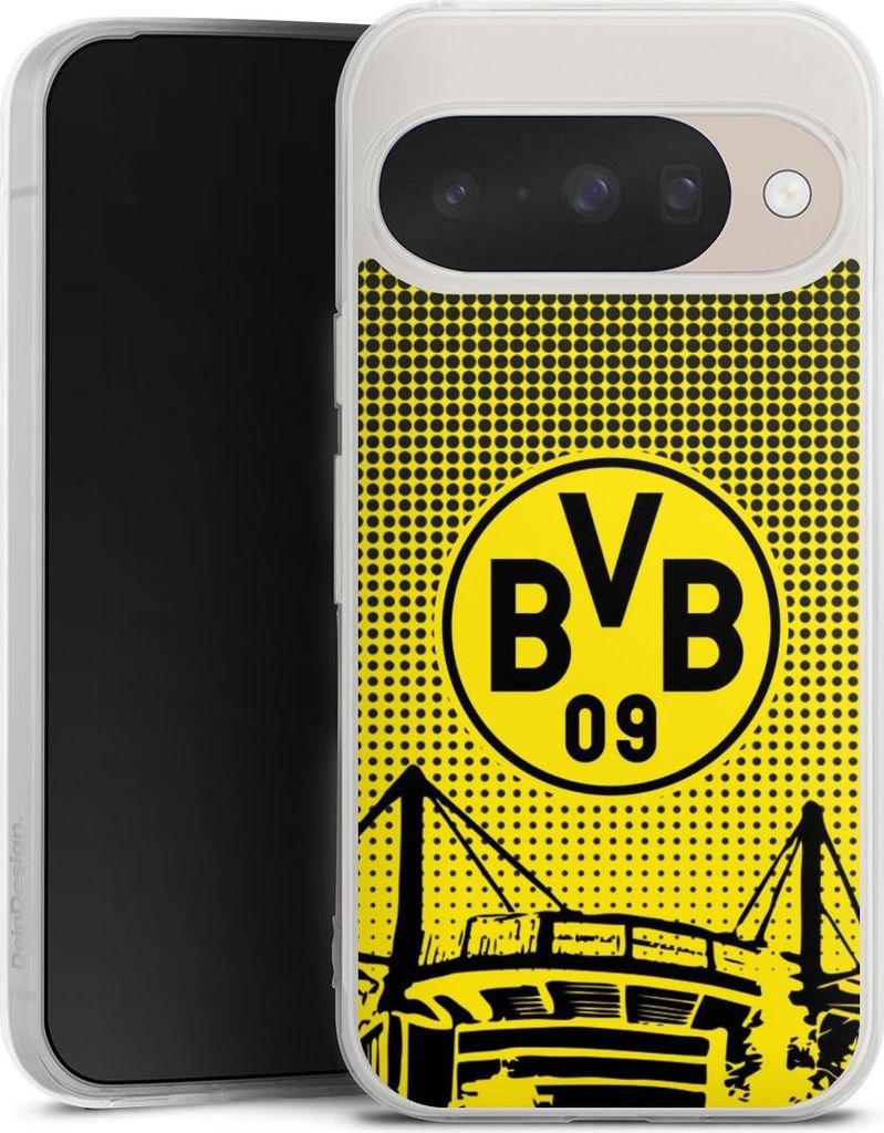 DeinDesign Handyhülle für Google Pixel 10 Pro Silikon Hülle Case Smartphone Schutzhülle BVB Borussia Dortmund Stadion