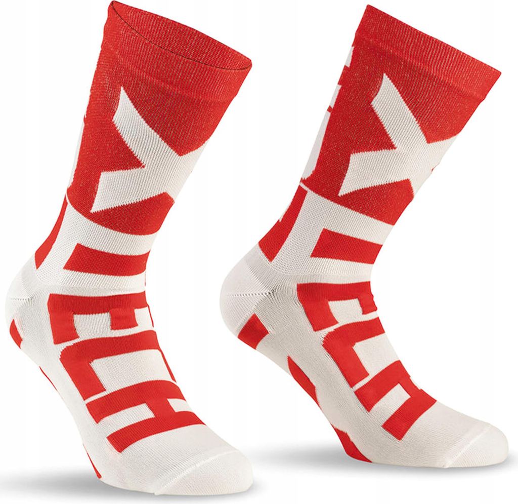 Laufsport-Socken für den Radsport XT132 39-42 (rot und weiß)