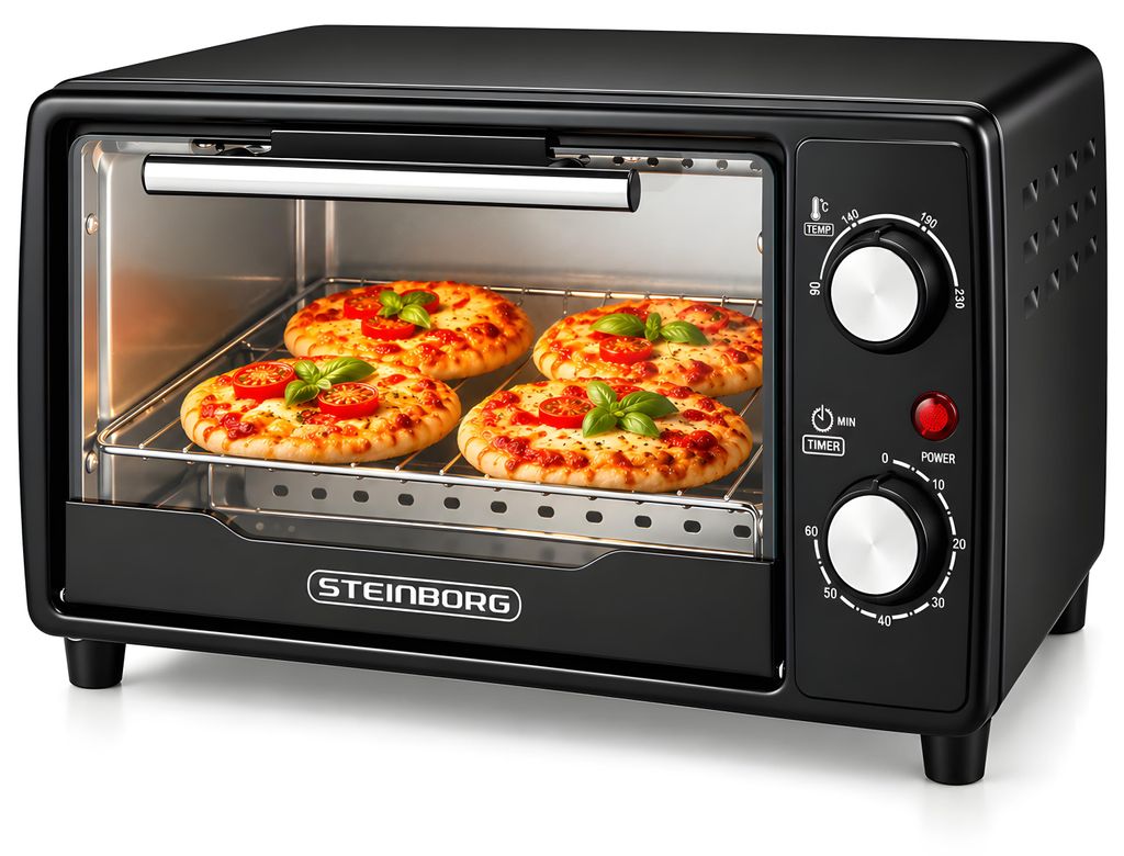 Steinborg Minibackofen | 10 Liter | Ober- / Unterhitze | 60 Produktbild 
