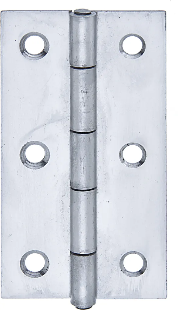 Charnière de meuble étroite inox Alberts 82 x 44 mm en lot de 20 unités
