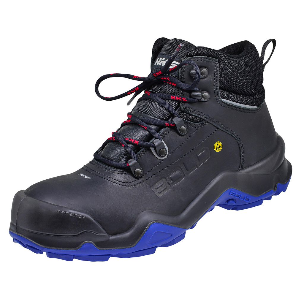 HKS Sicherheitsstiefel Bold Blue Delta 1 (N) TP S3 nach EN ISO 20345:2011 S3 ESD SRC schwarz Größe 39