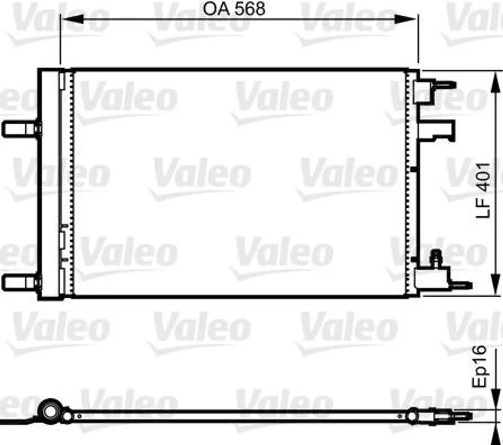 Condensateur Valeo 814201 OE 39010911 haute performance Astra et Cruze