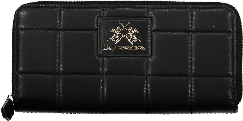Grand sac à main noir pour femme La Martina en textile résistant