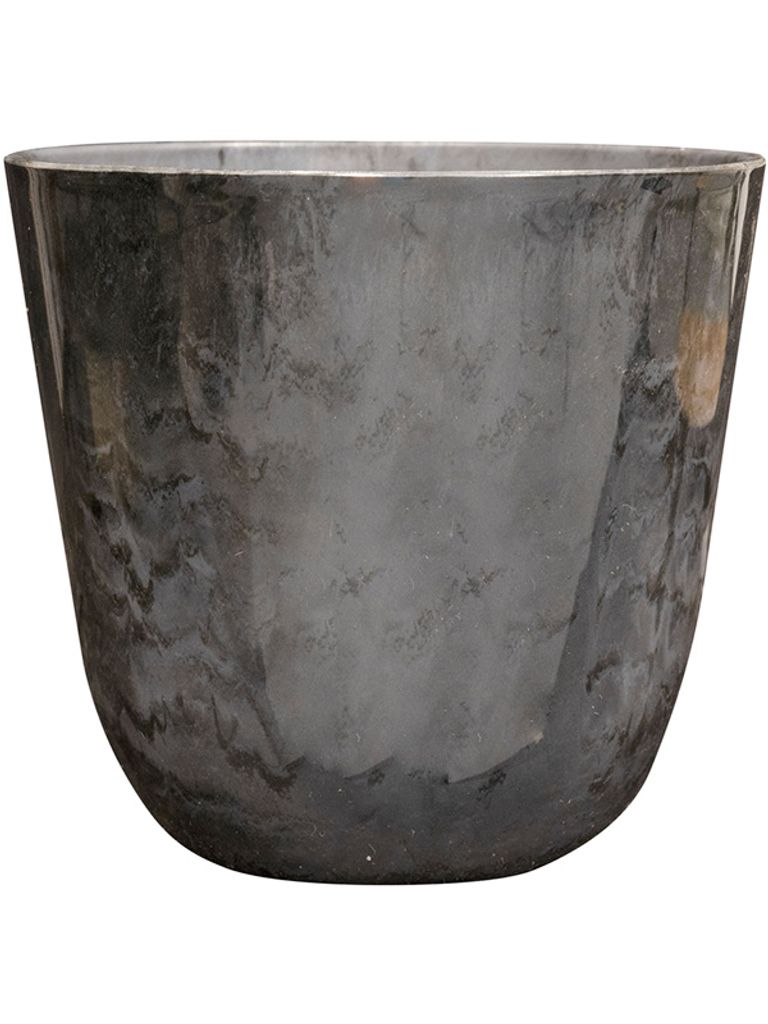 Blumentopf PALERMO Marmor grau 27 x 25 cm