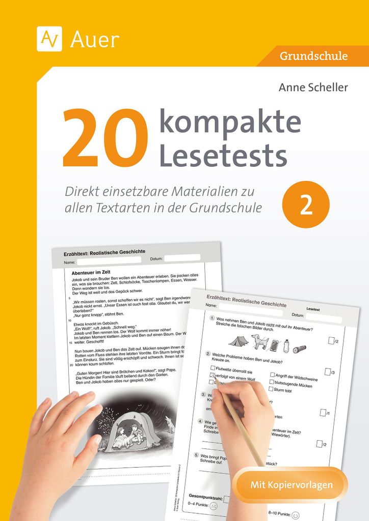 20 kompakte Lesetests für Klasse 2 Produktbild 