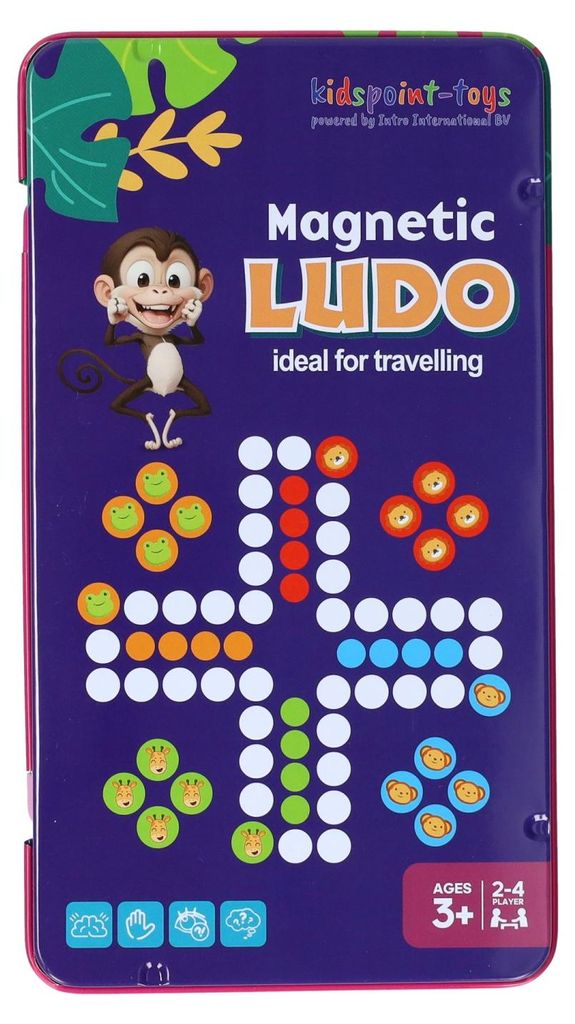 Magnetisches Reisespiel in der Dose: Ludo Produktbild 