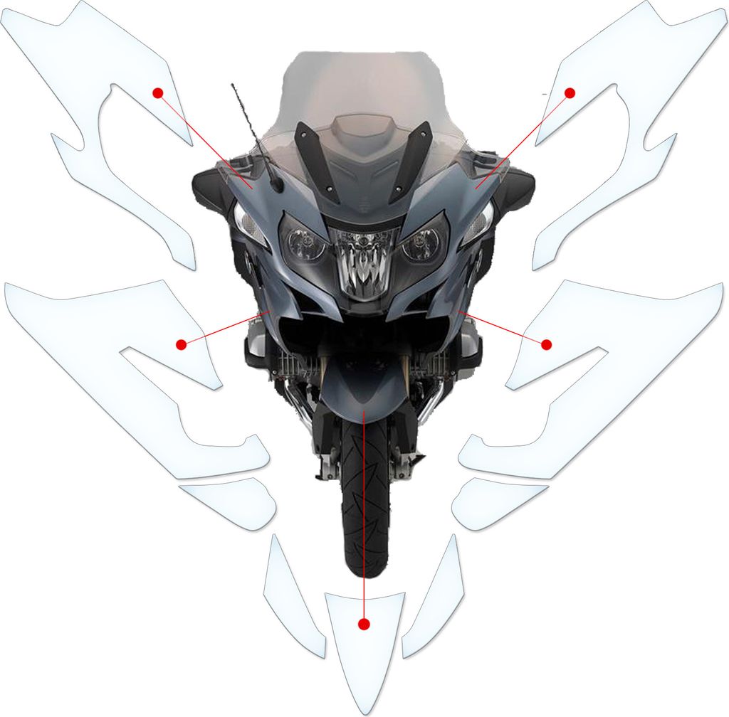 Lackschutzfolie Steinschlagschutz passend für BMW R1200 RT 2014-2018