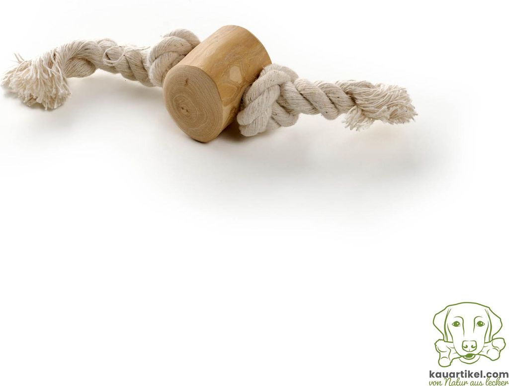 Hunde-Kaustab mit Seil Größe S