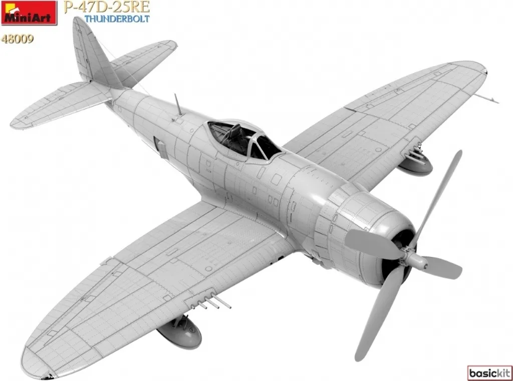 Kit MiniArt P-47D-25RE Thunderbolt 1:48 avec détails en plastique - 5