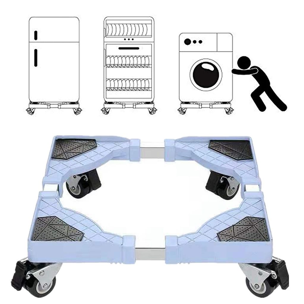 Untergestell Basis Waschmaschine Sockel 8 Füße Waschmaschinensockel mit Räder DE 
