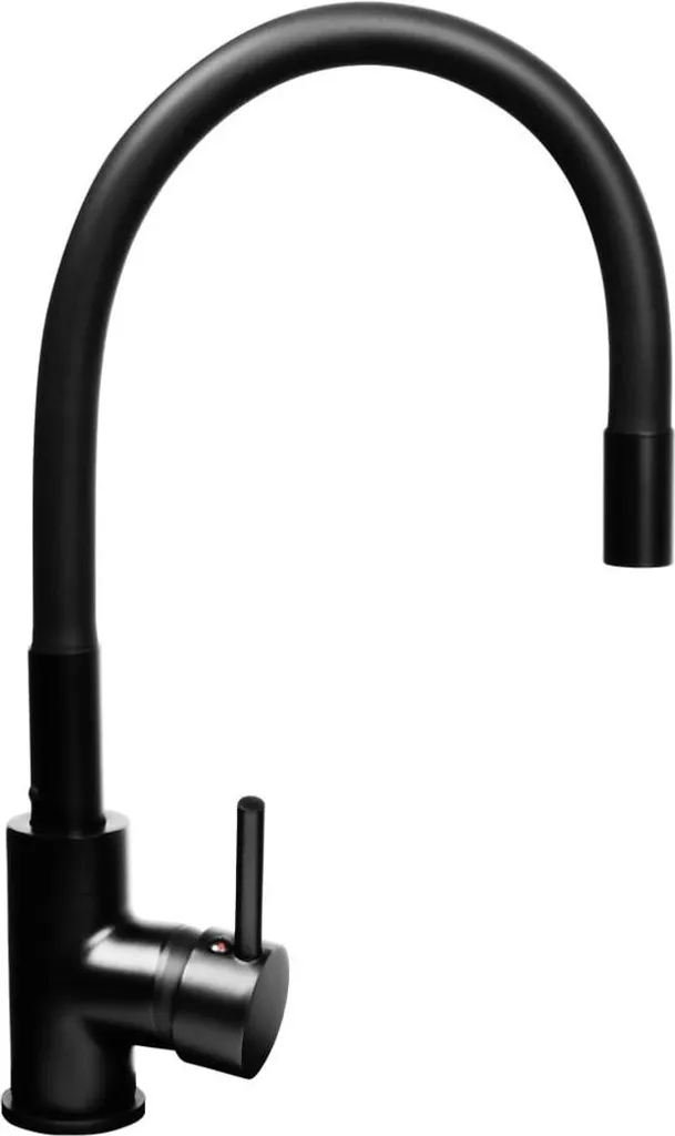 Pyramis Flessi Black Edition: Miscelatore Cucina Design Nero Opaco