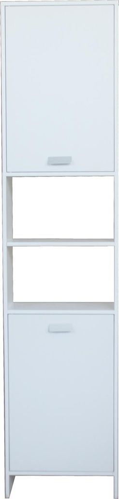 Badschrank Hochschrank Thekla mit Türen und Ablagen Produktbild 