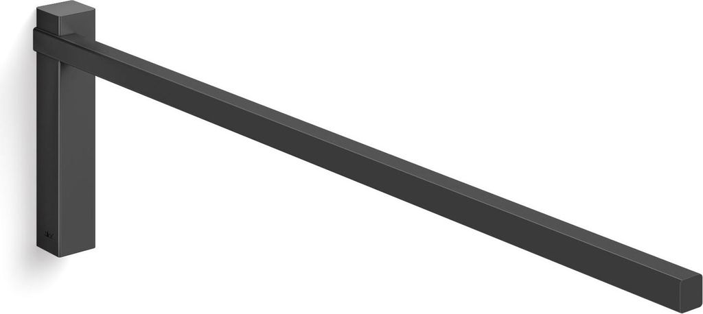 ZACK Edelstahl Handtuchhalter CARVO Handtuchstange 44 cm schwarz 40511