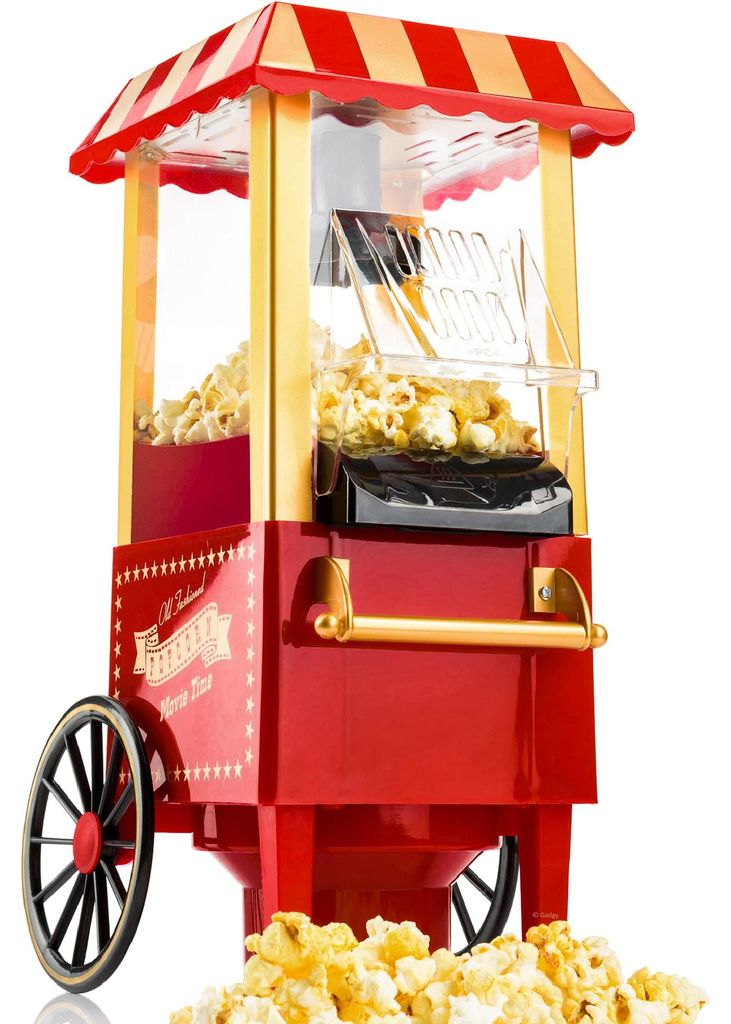 Macchina per popcorn Gadgy GG0100, 1200 W, 50/60 Hz, rosso Immagine del prodotto 