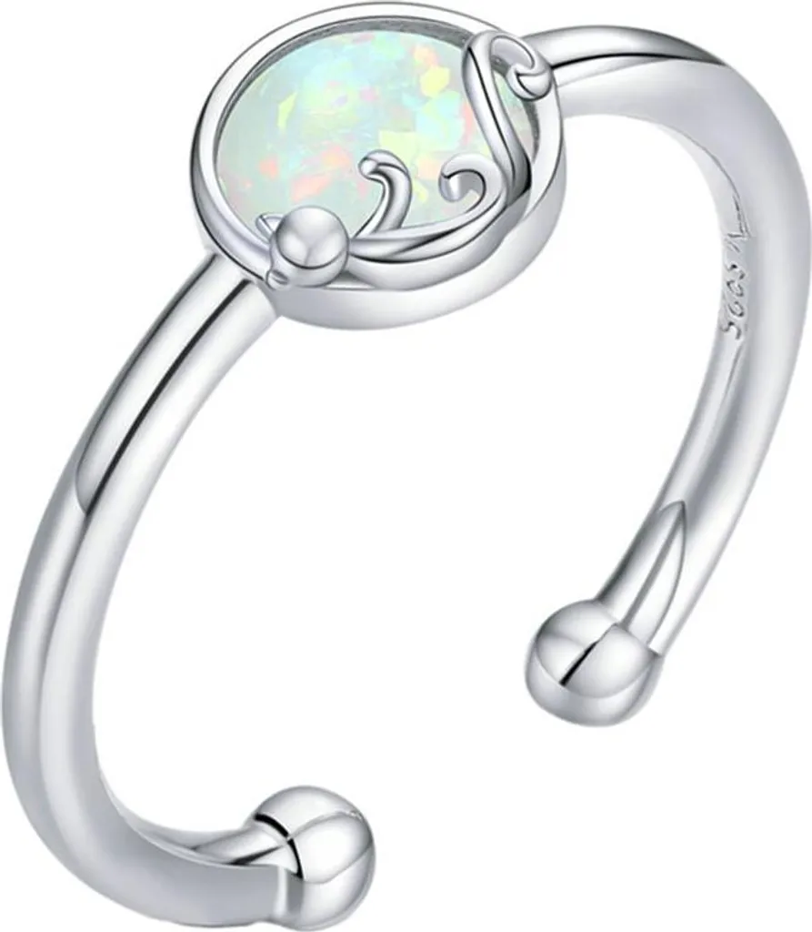 Anello in Argento 925 Gatto con Zirconi - Idea Regalo Donna Elegante