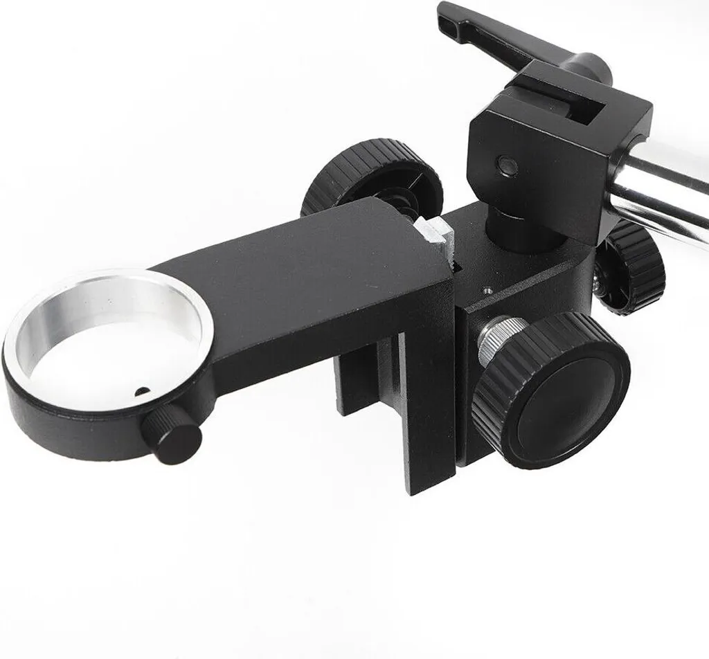 Statif microscope réglable en hauteur montage table robuste noir - 5