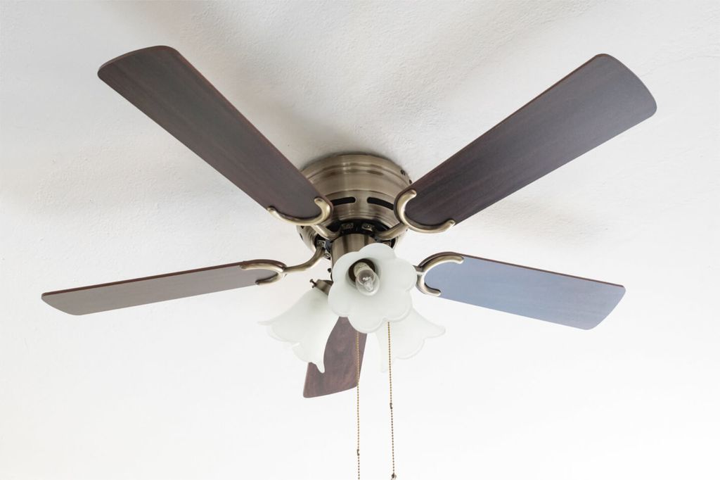 Ventilateur De Plafond Melton Par Avec Eclairage Et Télécommande Incluse Revêtement Laiton Pâles