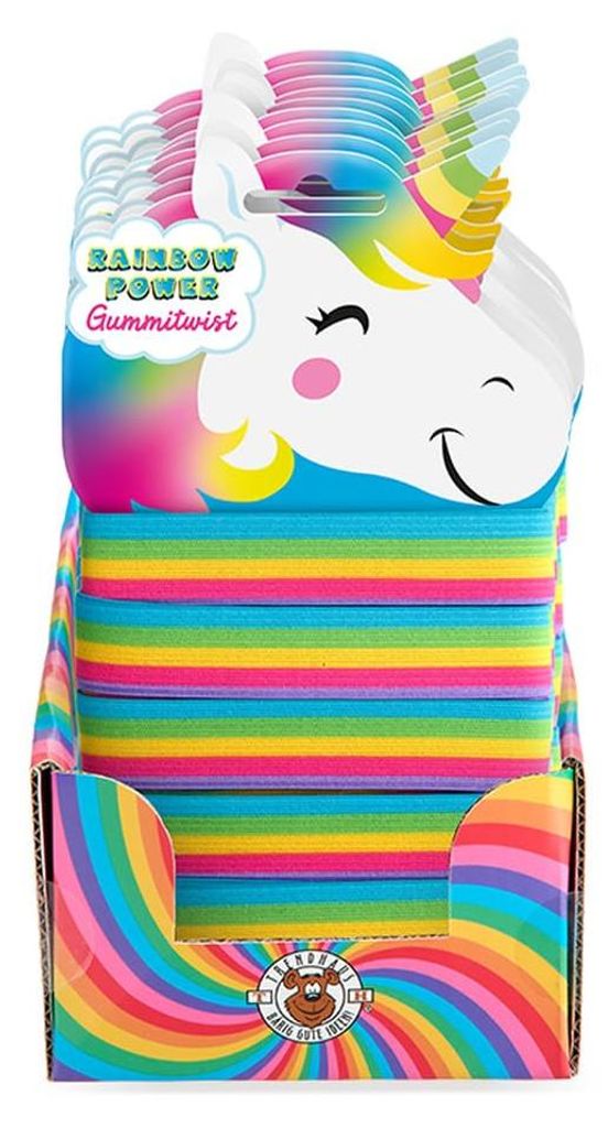 TRENDHAUS 968036 - Rainbow Power Gummitwist, 5 m langes Produktbild 