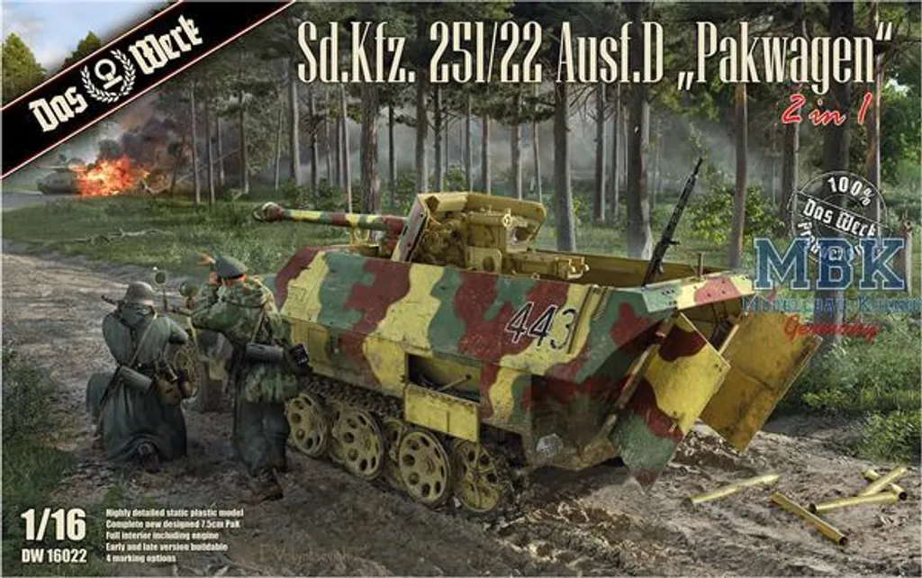 Maquette Précise Sd.Kfz.251/22 1/16 : Finition sans Compromis Das Werk
