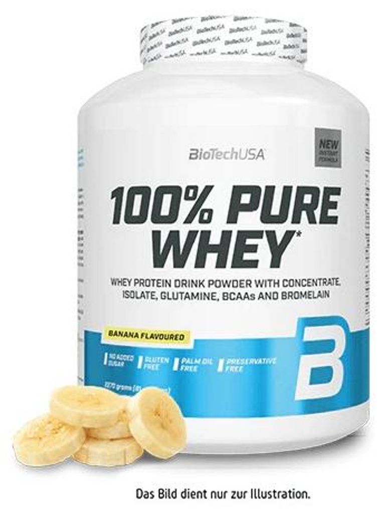 BioTech 100% Pure Whey 2270g - Banana Produktbild 