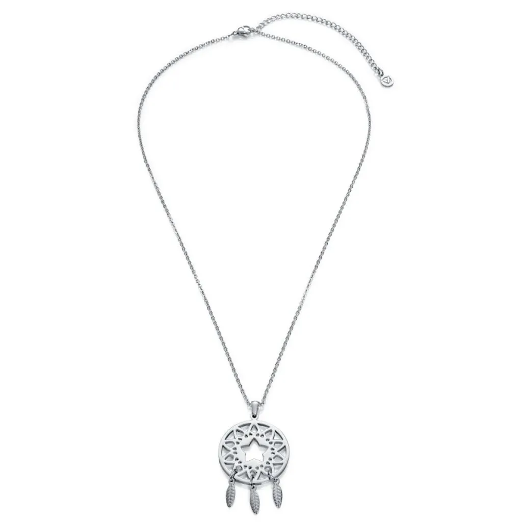 Collier attrape-rêves pour cadeau d'anniversaire - Bijou porte-bonheur acier