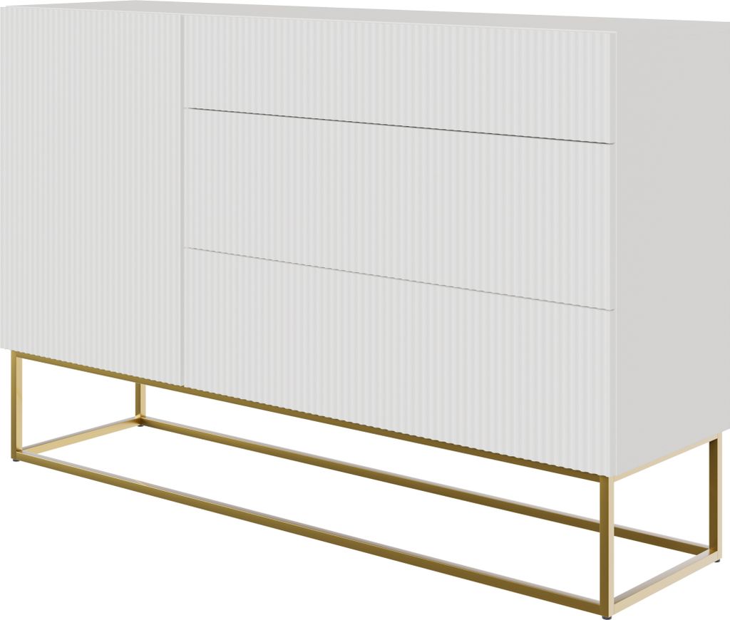 Selsey VELDIO - Sideboard Kombikommode mit 3 Schubladen, Produktbild 