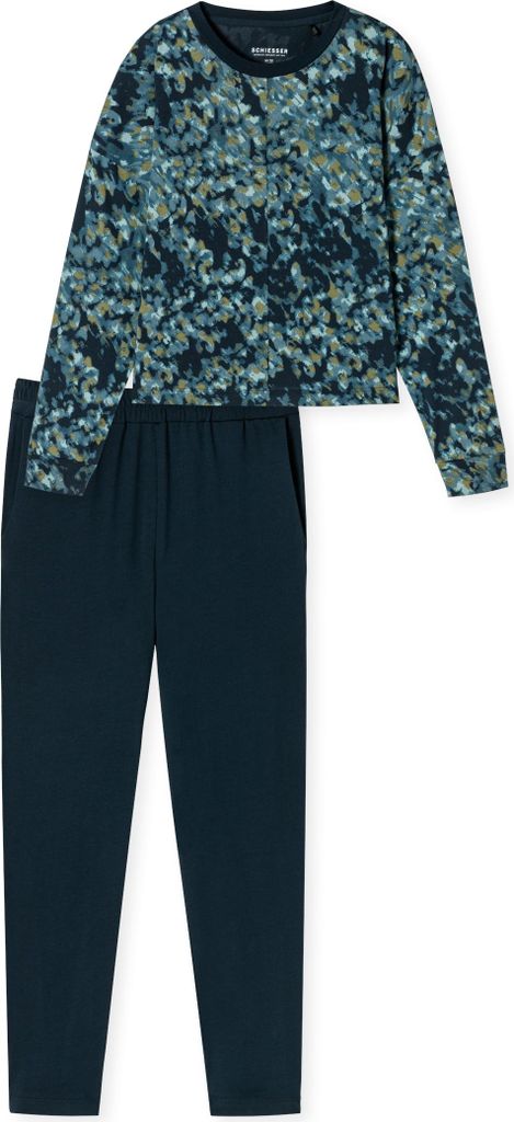Schiesser Damen Schlafanzug 7/8 nachtblau Stück Gr. 036