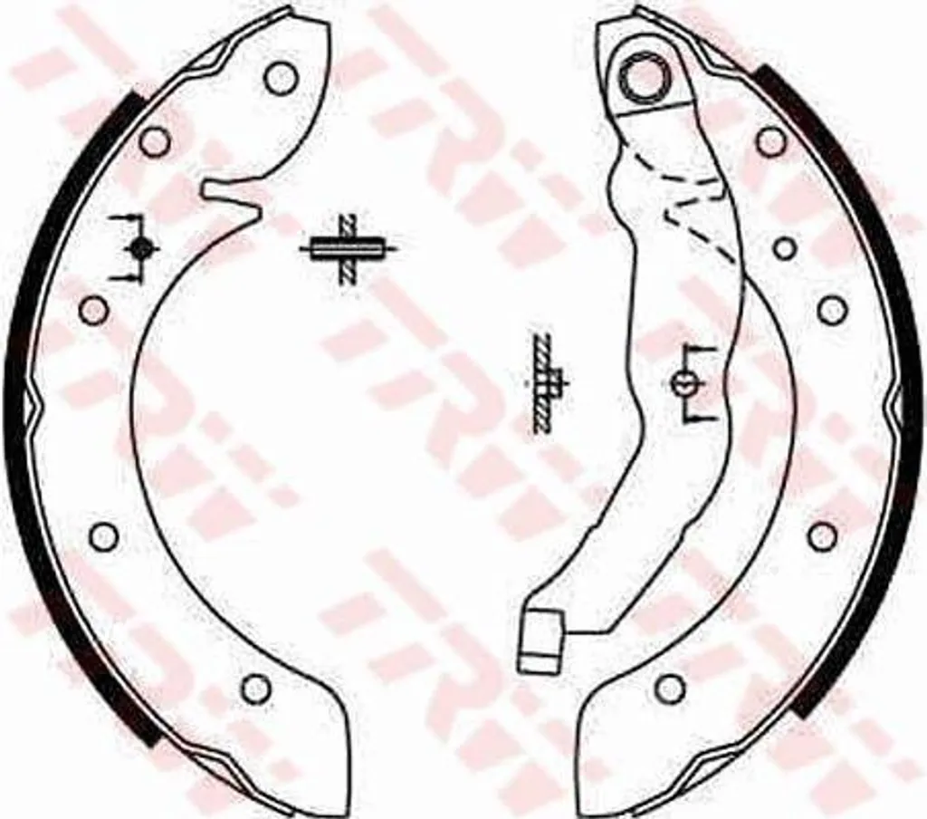 TRW GS8567 Jeu de mâchoires de frein AR pour Laguna et Megane 7701204883