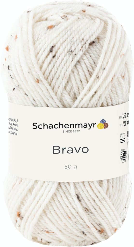 Schachenmayr Bravo, 50g Natur Tweed Handstrickgarne Produktbild 