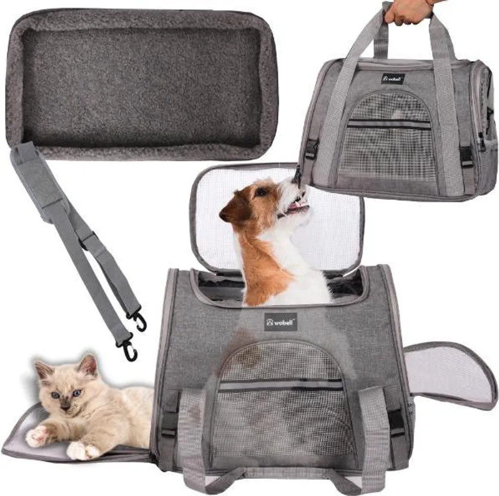 Panier de Transport Chien et Chat pour Coffre de Voiture Amovible
