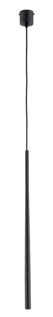 Suspension fine CARMEN noire 95cm - Solution éclairage plafonds hauts