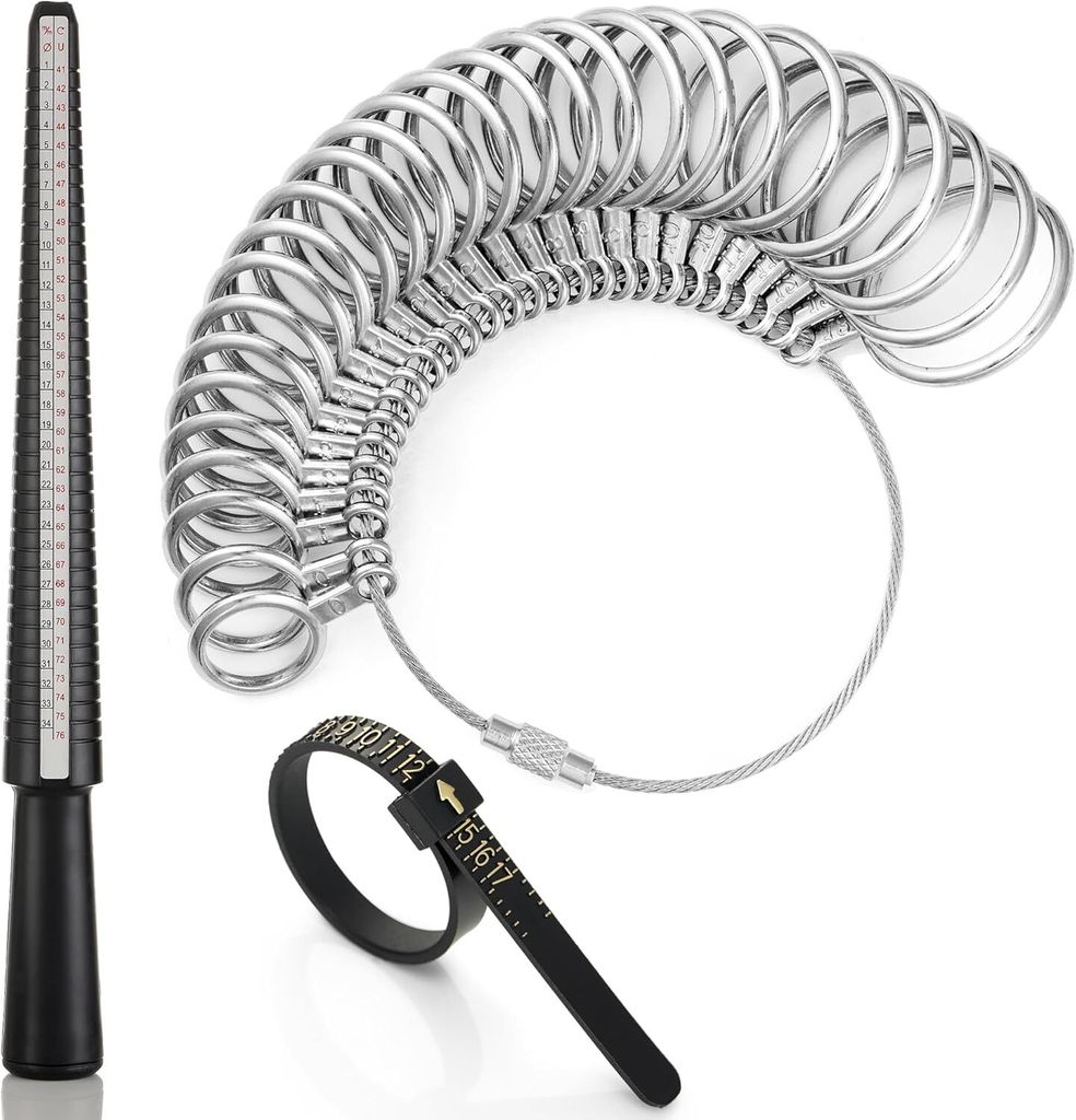 Ringgrößen-Messwerkzeug-Set, Kunststoff-Ringdorn, Produktbild 