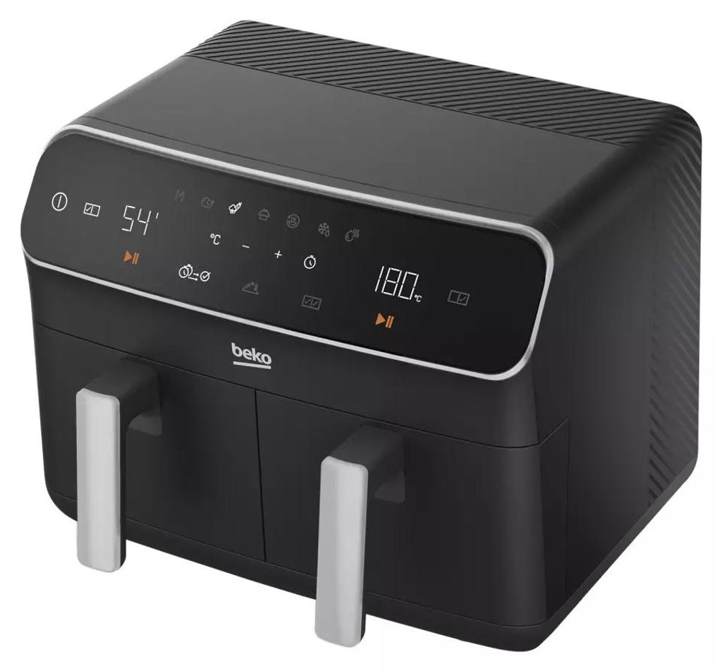 Airfryer.2400w.2kg.2x4,25l.8prg.noir. - Beko Image du produit 