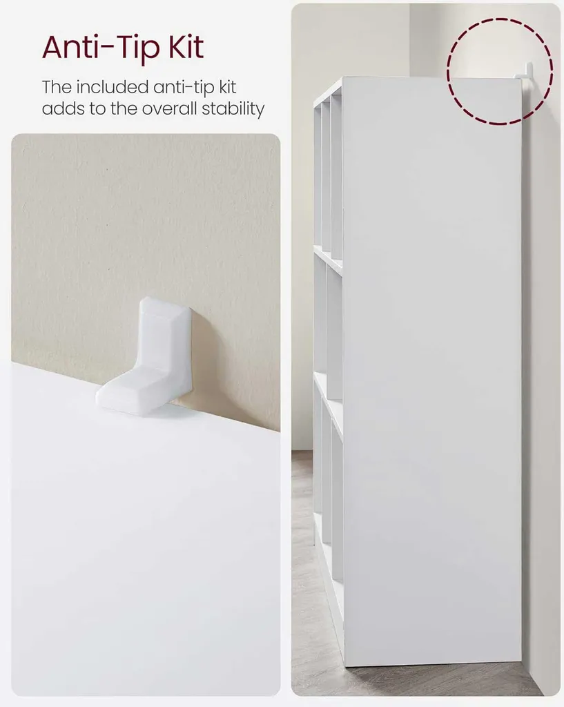 Bibliothèque blanche bois 97.5x30x100cm pour optimiser petits espaces