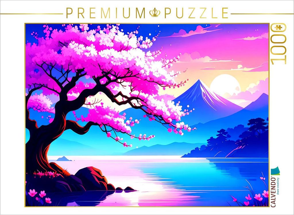 CALVENDO Puzzle Blühende Schönheit im Frühlingslicht | 1000 Teile Lege-Größe 64x48cm Foto-Puzzle für glückliche Stunden
