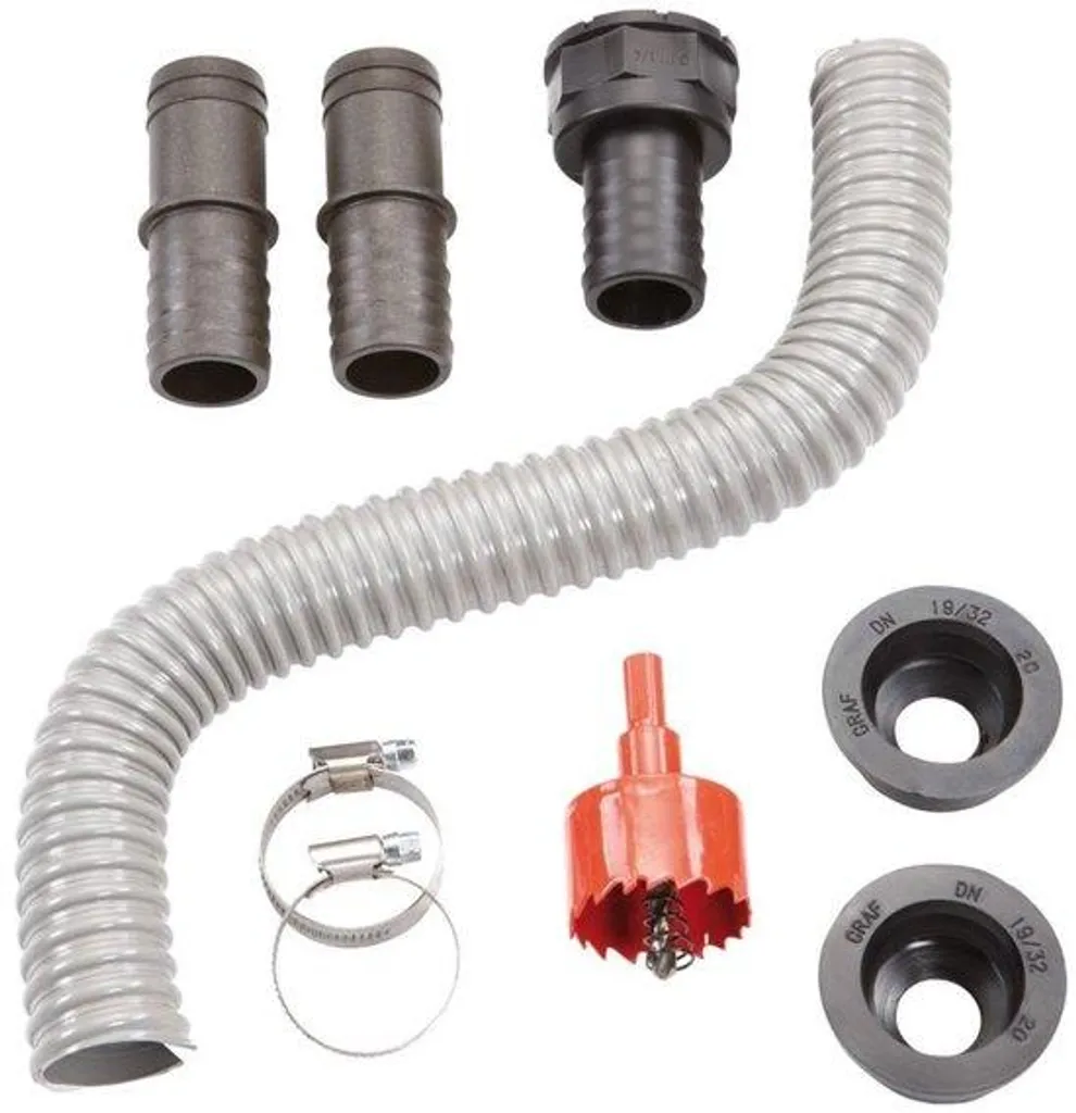 Raccord flexible long pour installation évier et lavabo - 1 pièce