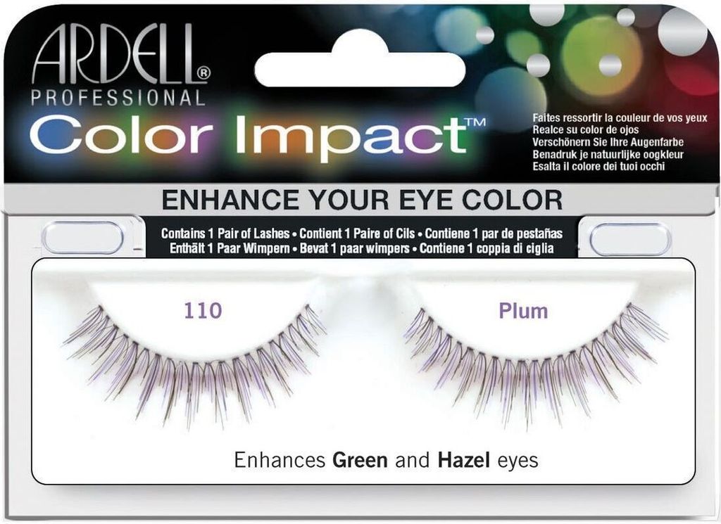 Ardell Colour Impact Falsche Wimpern Set Nr. 110 Pflaume