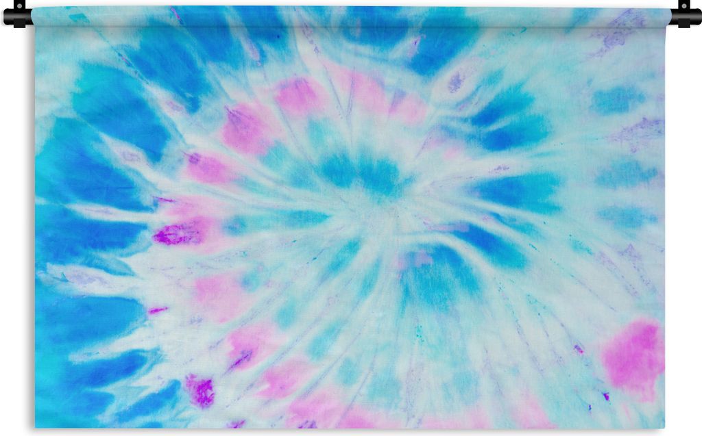 MuchoWow Wandteppich Wandbehang Sommer - Krawattenfärbung - Design 90x60 cm Tapisserie Dekoration Wandtuch - Wandskulpturen - Bildteppich
