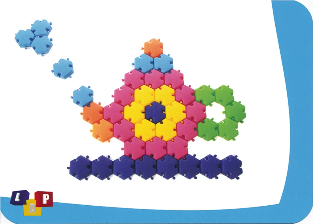 Blocs de construction hexagonaux clipsables, kit de 96 pièces robustes