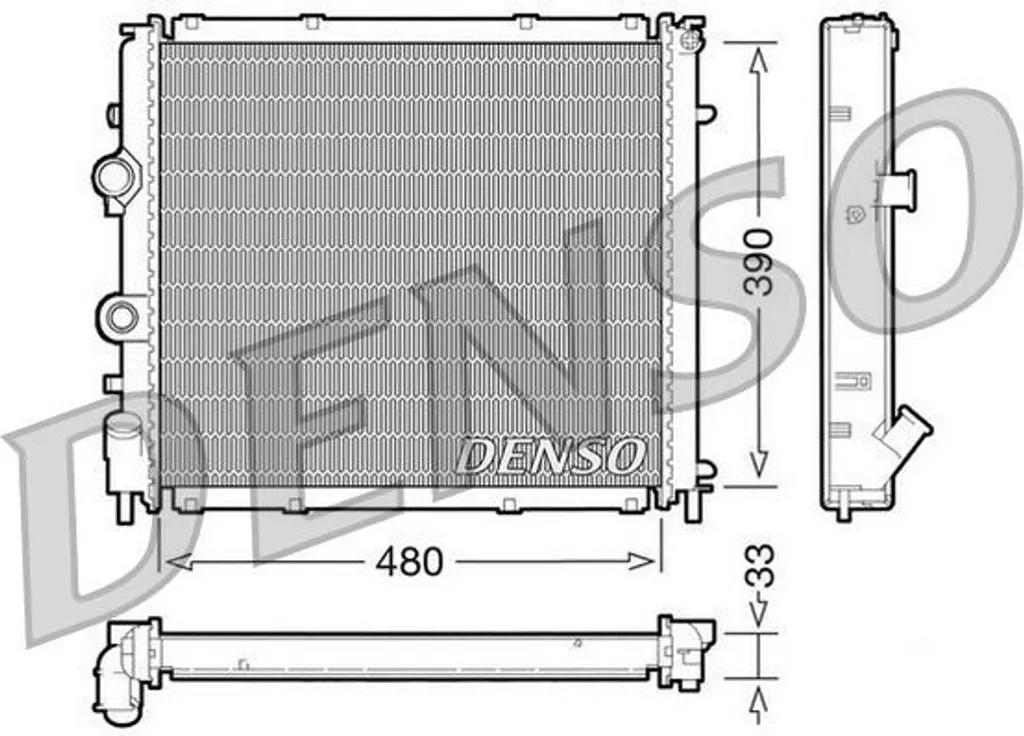 Évitez la surchauffe moteur : Radiateur DENSO pour Clio II et Kangoo 7700417175