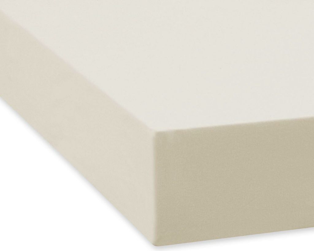 Traumschlaf Feinbiber Spannbettlaken 140x200 - 160x200 cm ecru