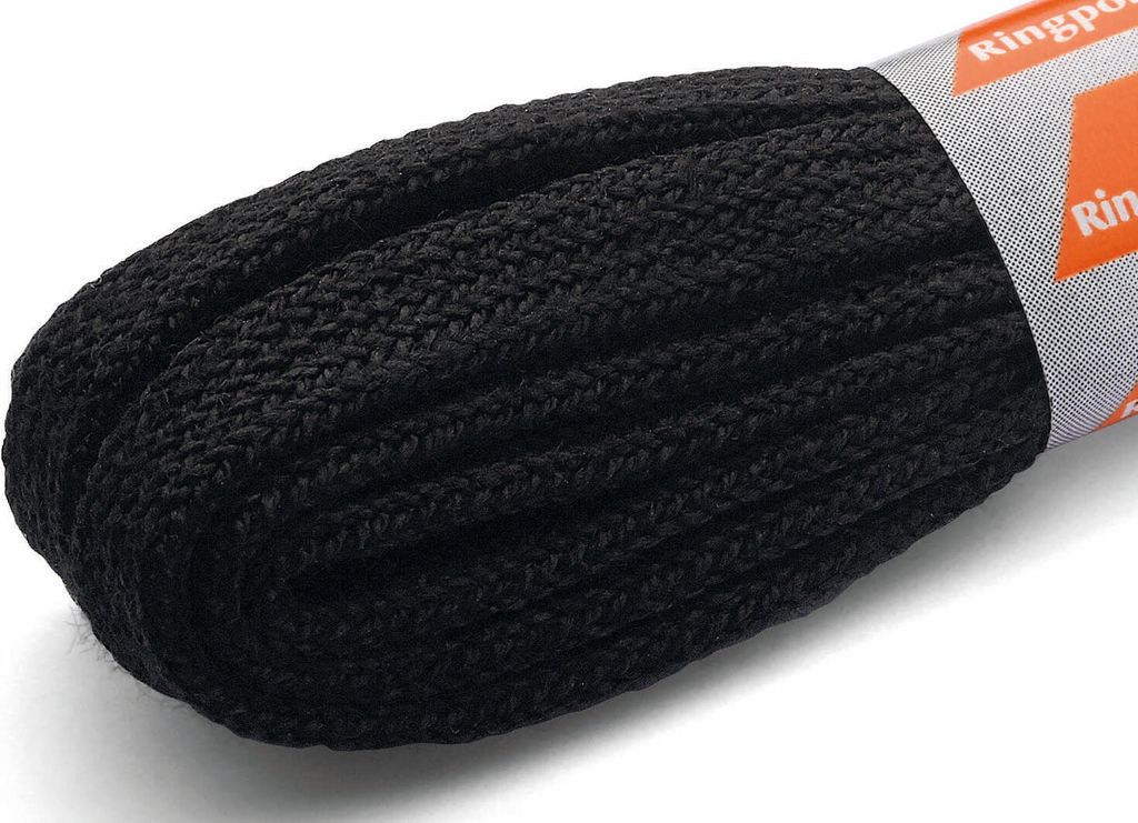 RINGELSPITZ - Flach Schmal – Schlanke Schnürsenkel für Stilvolle Looks - 60 cm, schwarz