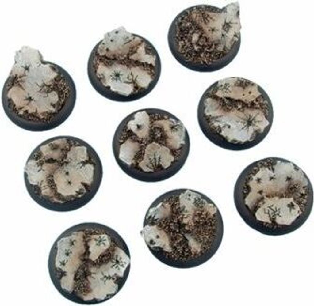 Tabletop Basen für Miniaturen 5er Set Ruinen Design 30mm Resin Rundlippe unbemalt