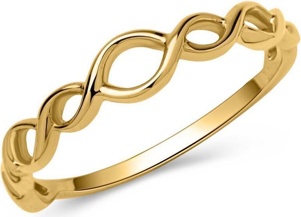 Schicker Ring 333er Gold verschlungen GR0136 (Größe: 50mm)