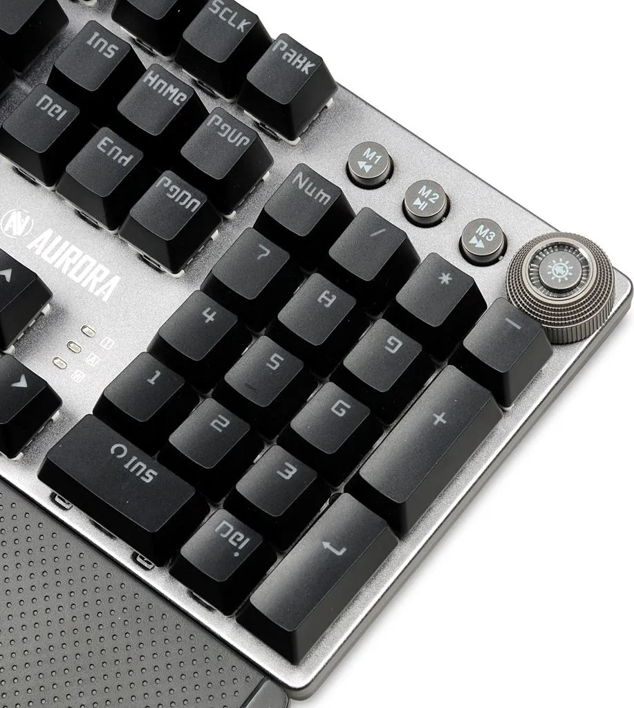 Clavier de bureau iBox Aurora K-3 USB argent pour le télétravail - 9